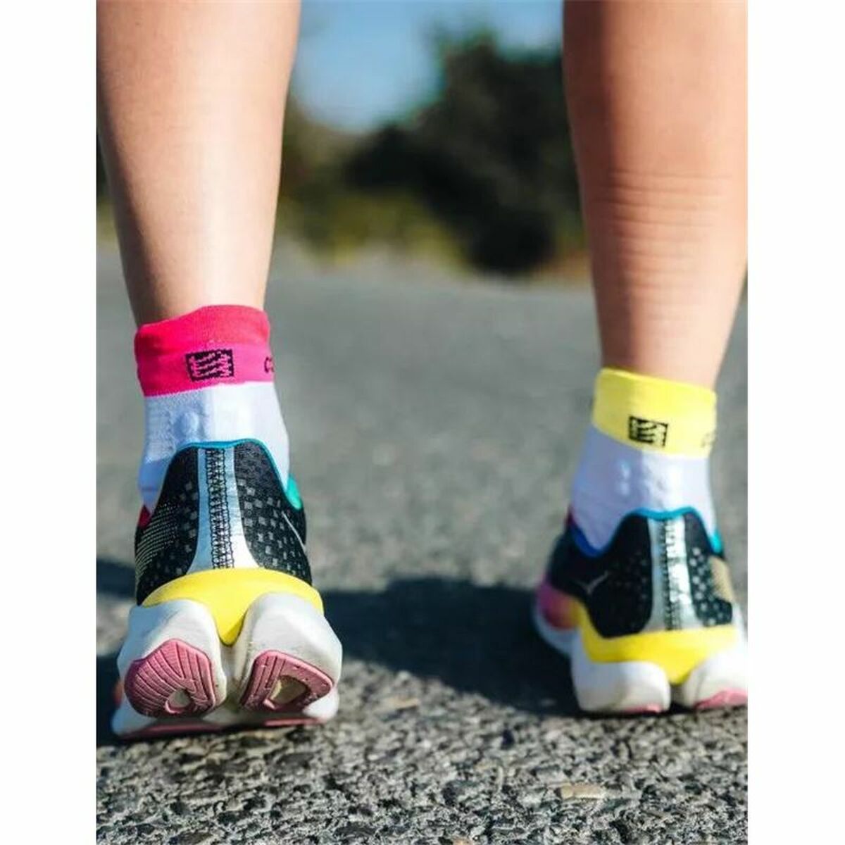 Sportstrumpor Compressport Pro Racing Vit - 4
