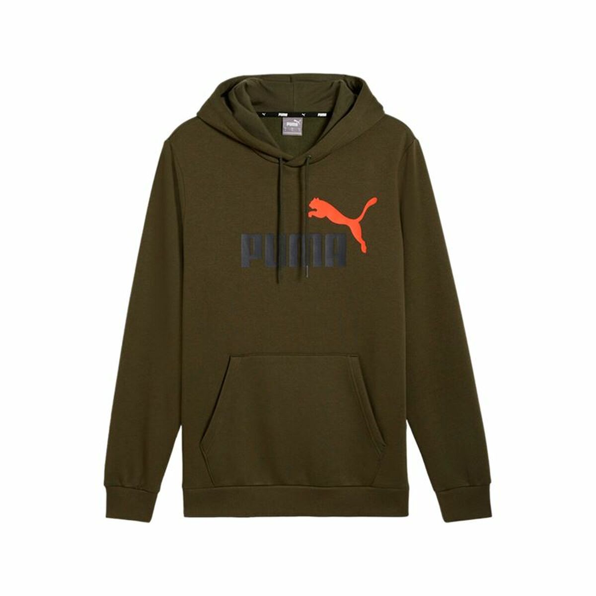 Tröja med huva Herr Puma Ess+ 2 Col Big Logo Brun