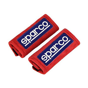 Dynor för säkerhetsbälte Sparco 01099RS Mini Röd (2 uds)