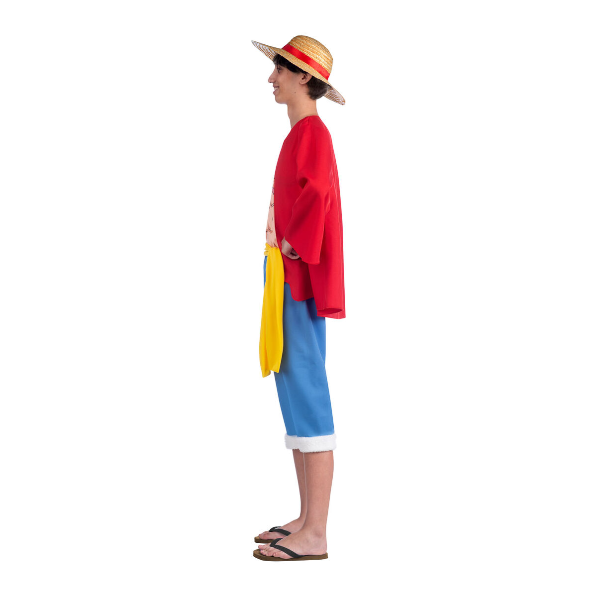Maskeraddräkt vuxna One Piece Luffy (5 Delar) - 7