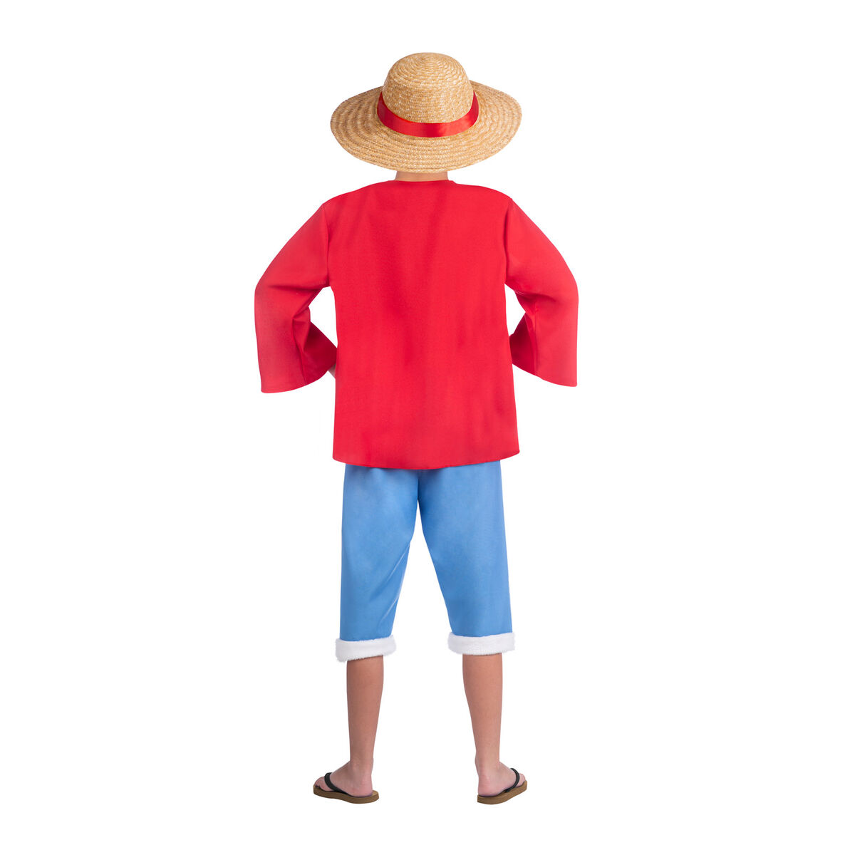 Maskeraddräkt vuxna One Piece Luffy (5 Delar) - 10