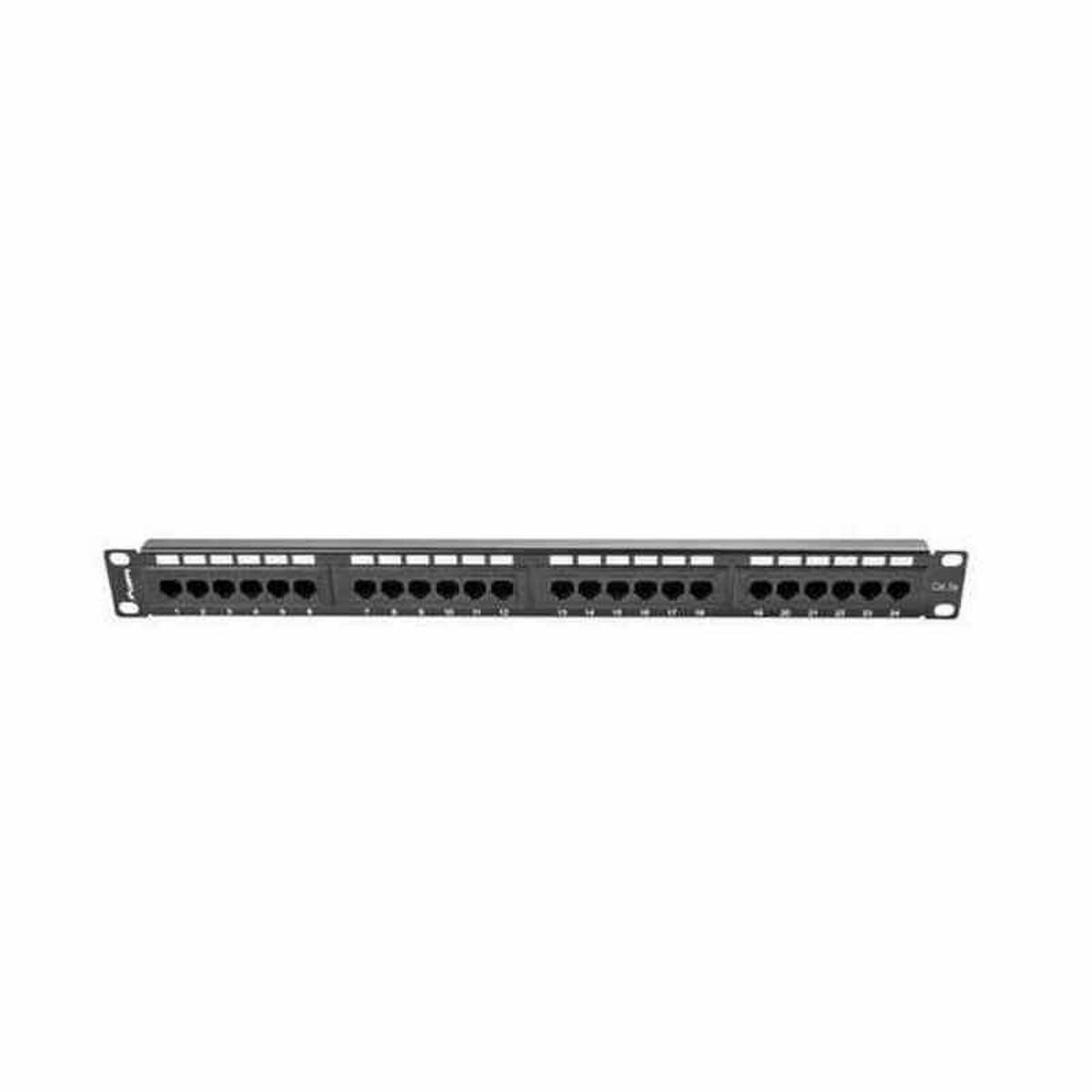 Patchpanel 24 UTP Portar Kategori 5e Lanberg PPU5-1024-B - 2