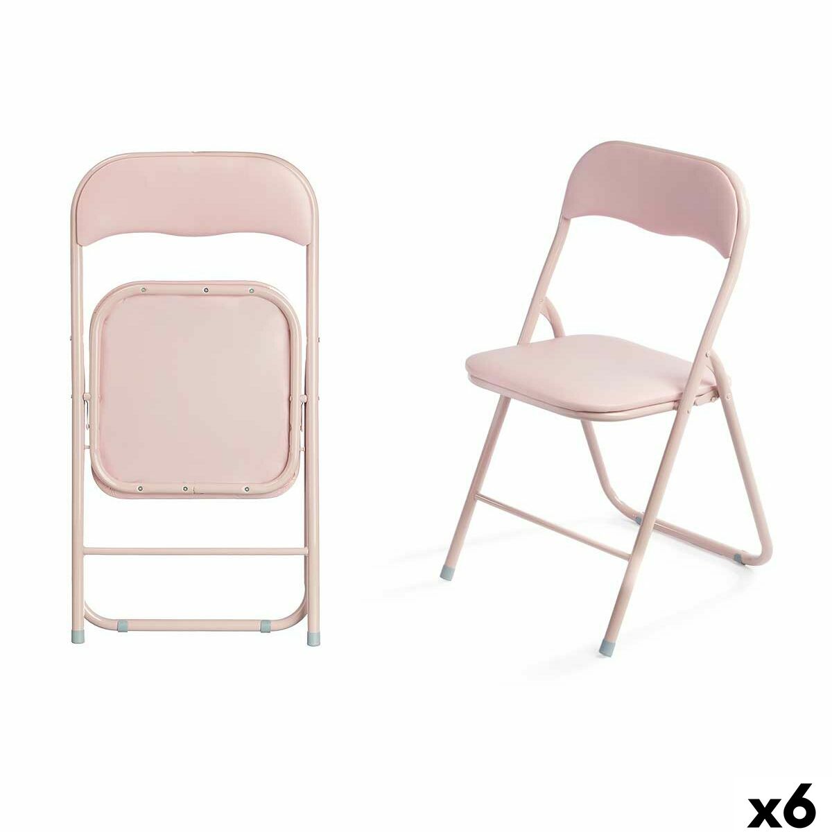 Hopfällbar Stol Gift Decor Rosa 43 x 46 x 78 cm 88 x 6 x 45 cm (6 antal)