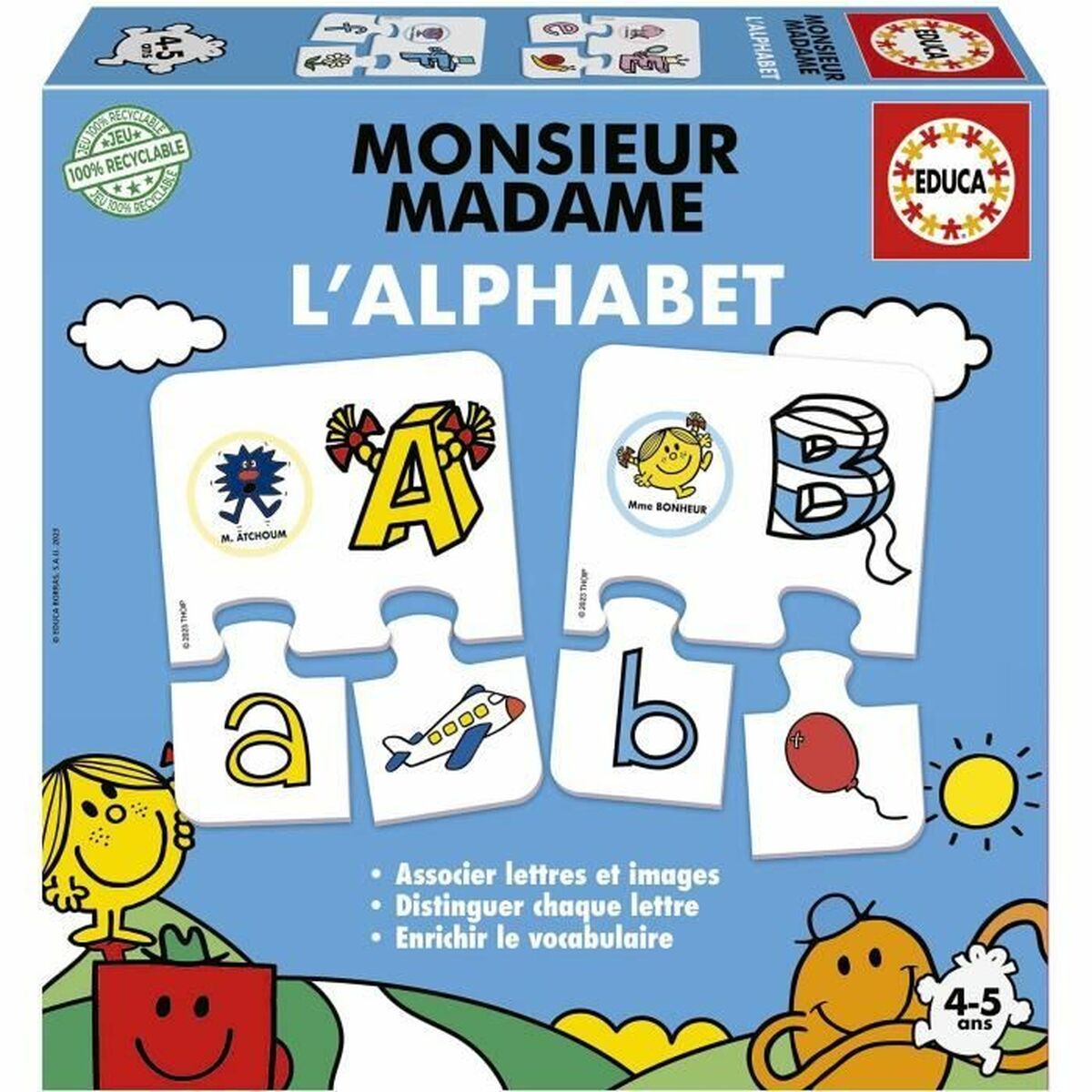 Utbildningsspel Educa Mr. Men and Women