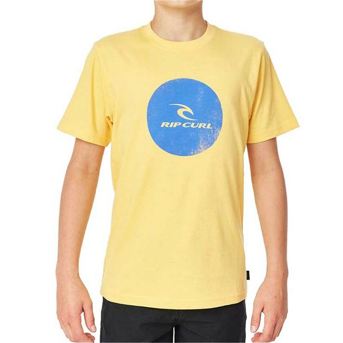 Barn T-shirt med kortärm Rip Curl Corp Icon B Gul - 6