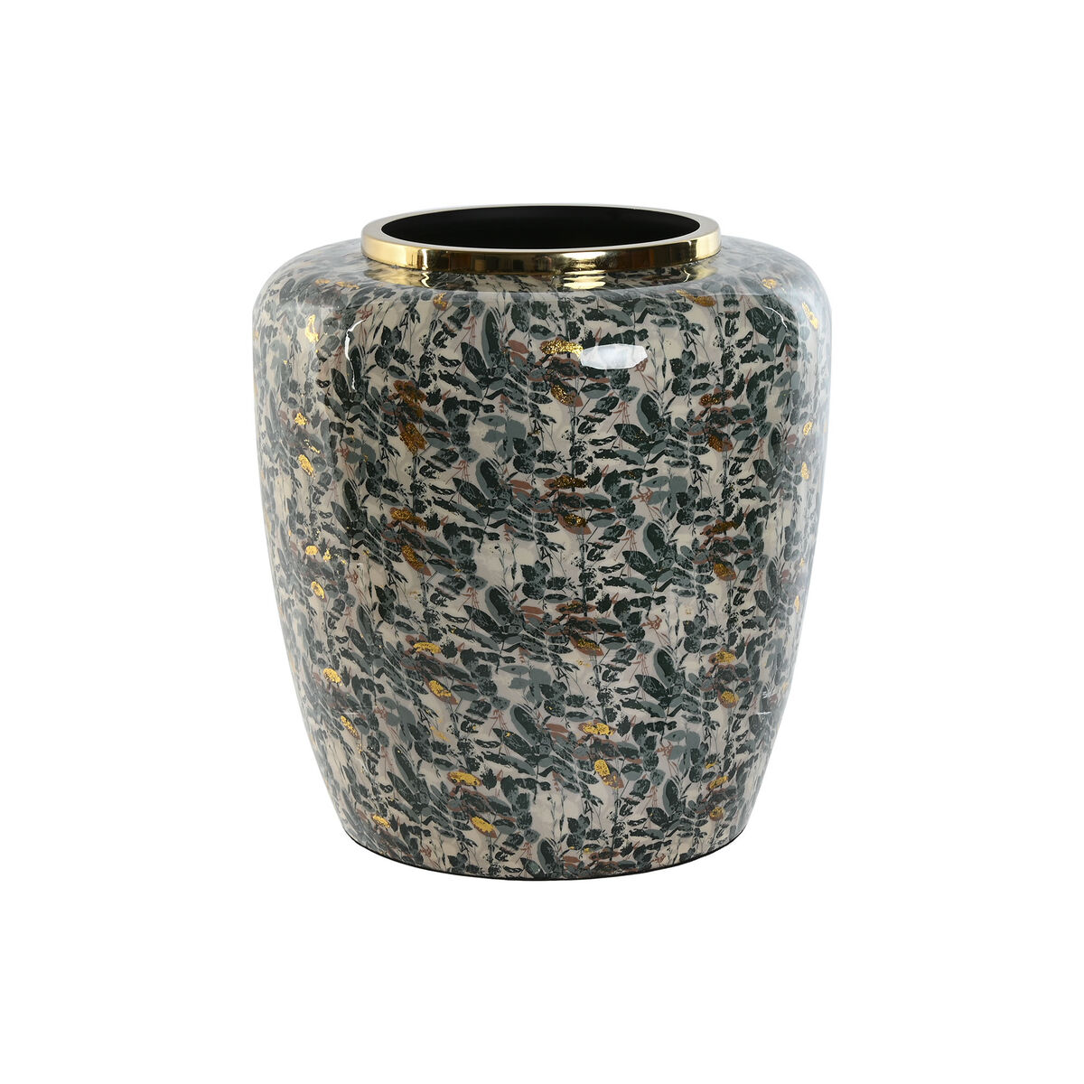 Vas Home ESPRIT Grön Gyllene Metall 33 x 33 x 35,5 cm - 3
