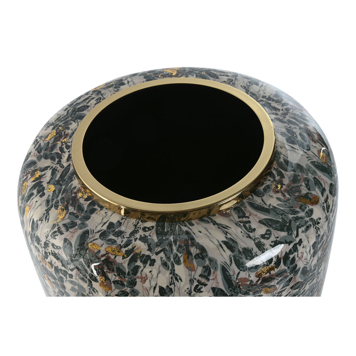 Vas Home ESPRIT Grön Gyllene Metall 33 x 33 x 35,5 cm