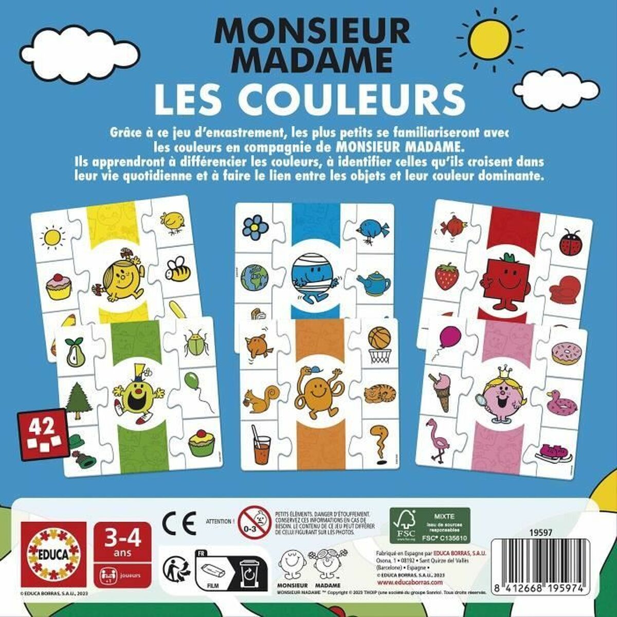 Utbildningsspel Educa Mr. Men and Women - 3