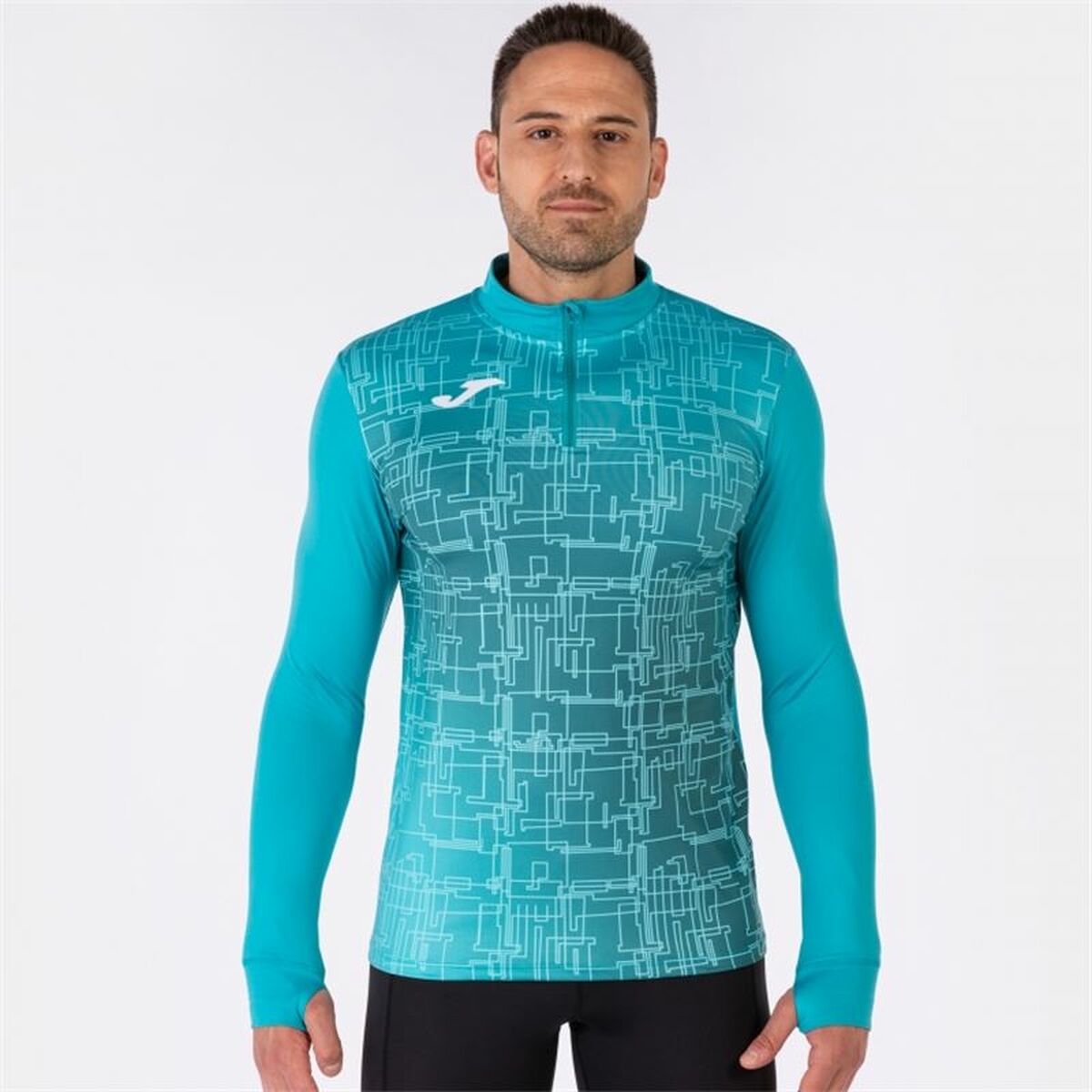 Tröja utan huva Joma Sport Elite VIII Turkos - 2