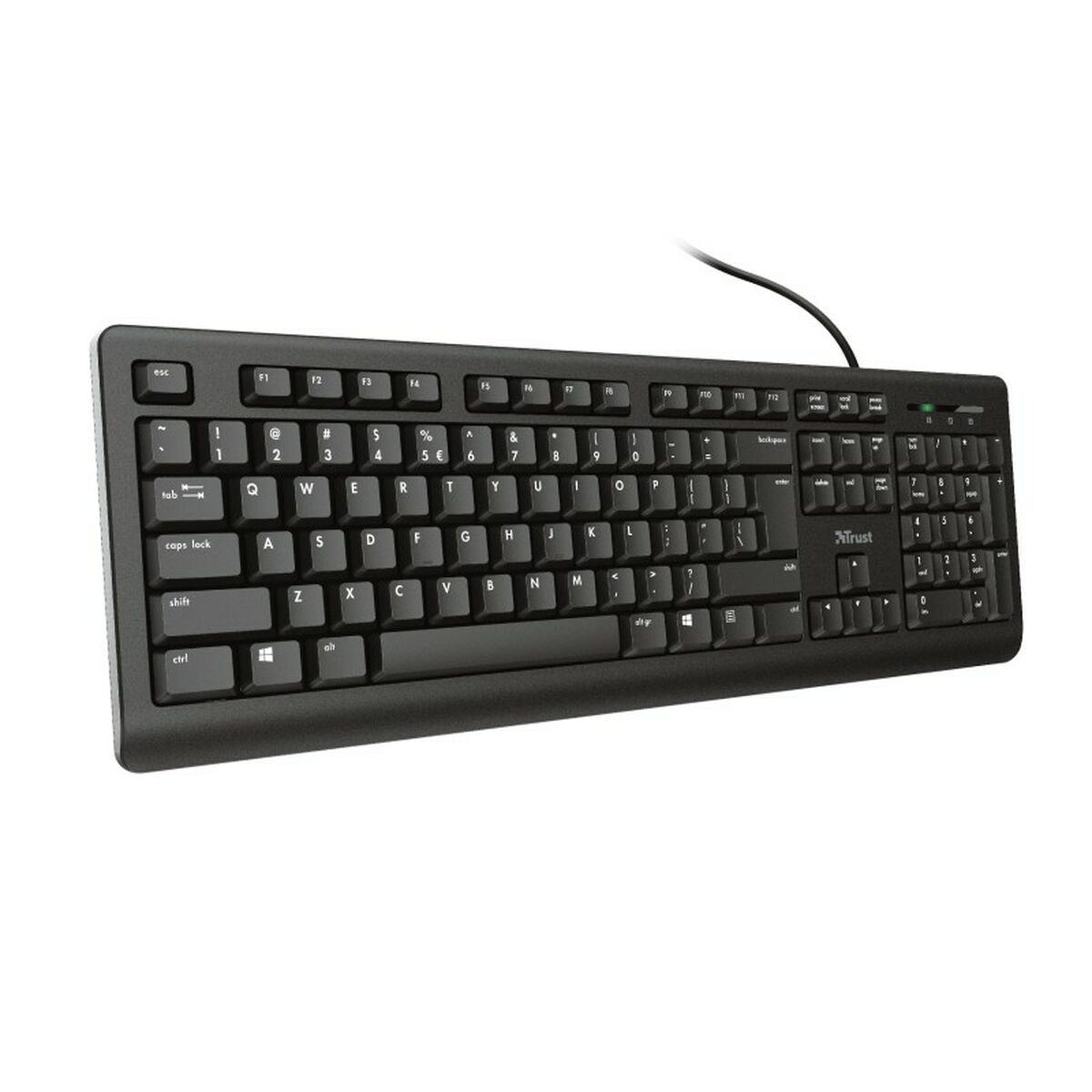 Tangentbord Trust 23883 PRIMO Svart Qwerty Spanska
