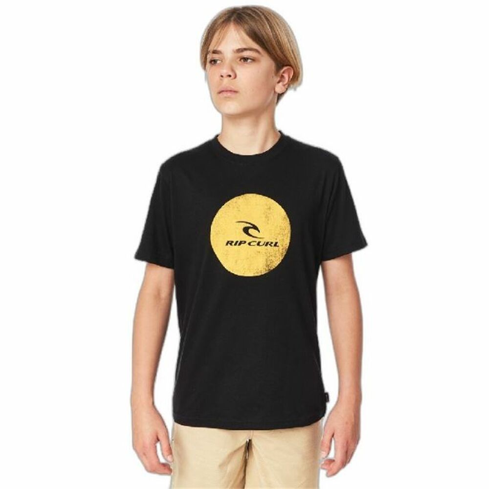 Barn T-shirt med kortärm Rip Curl Corp Icon B Svart - 5