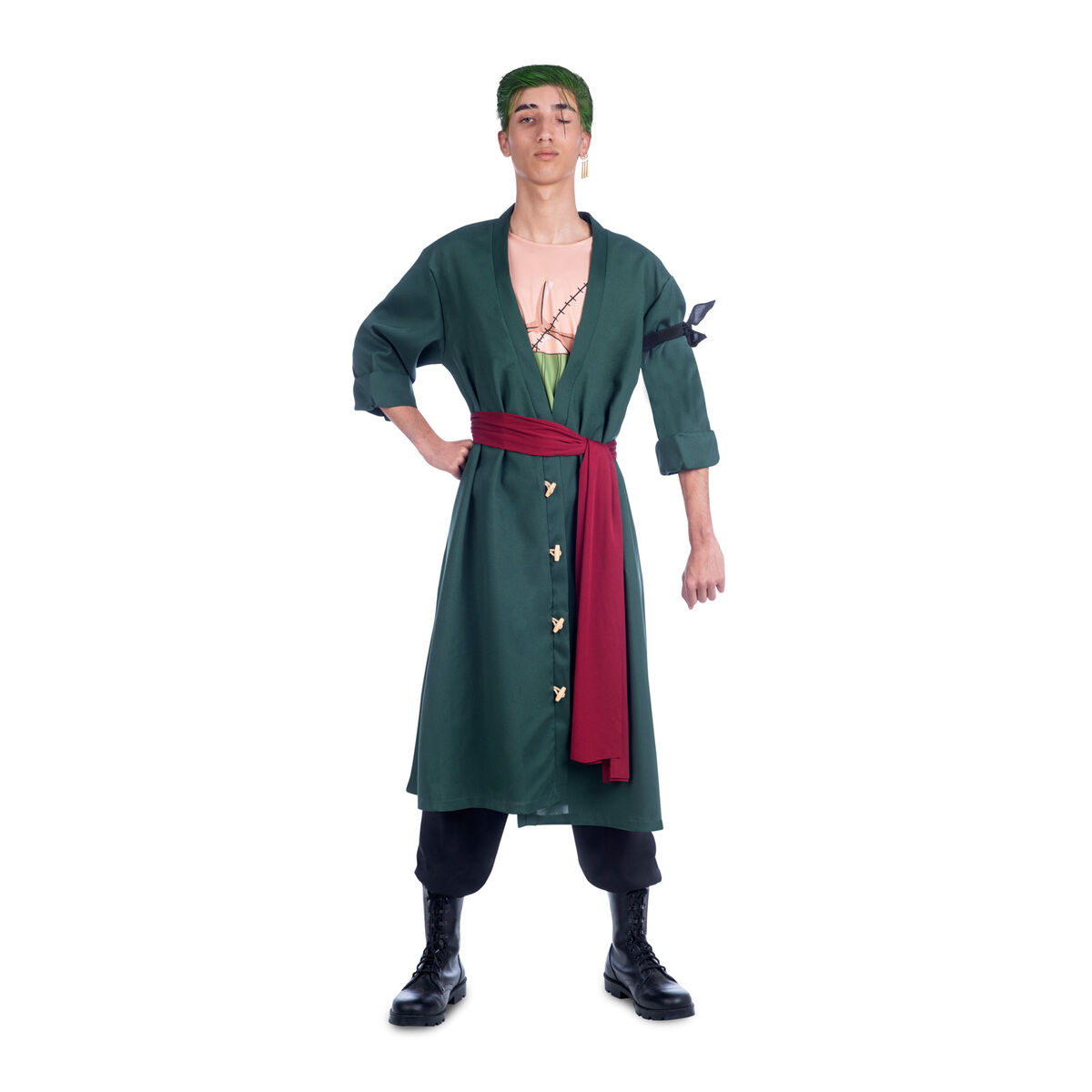 Maskeraddräkt vuxna One Piece Roronoa (6 Delar) - 6