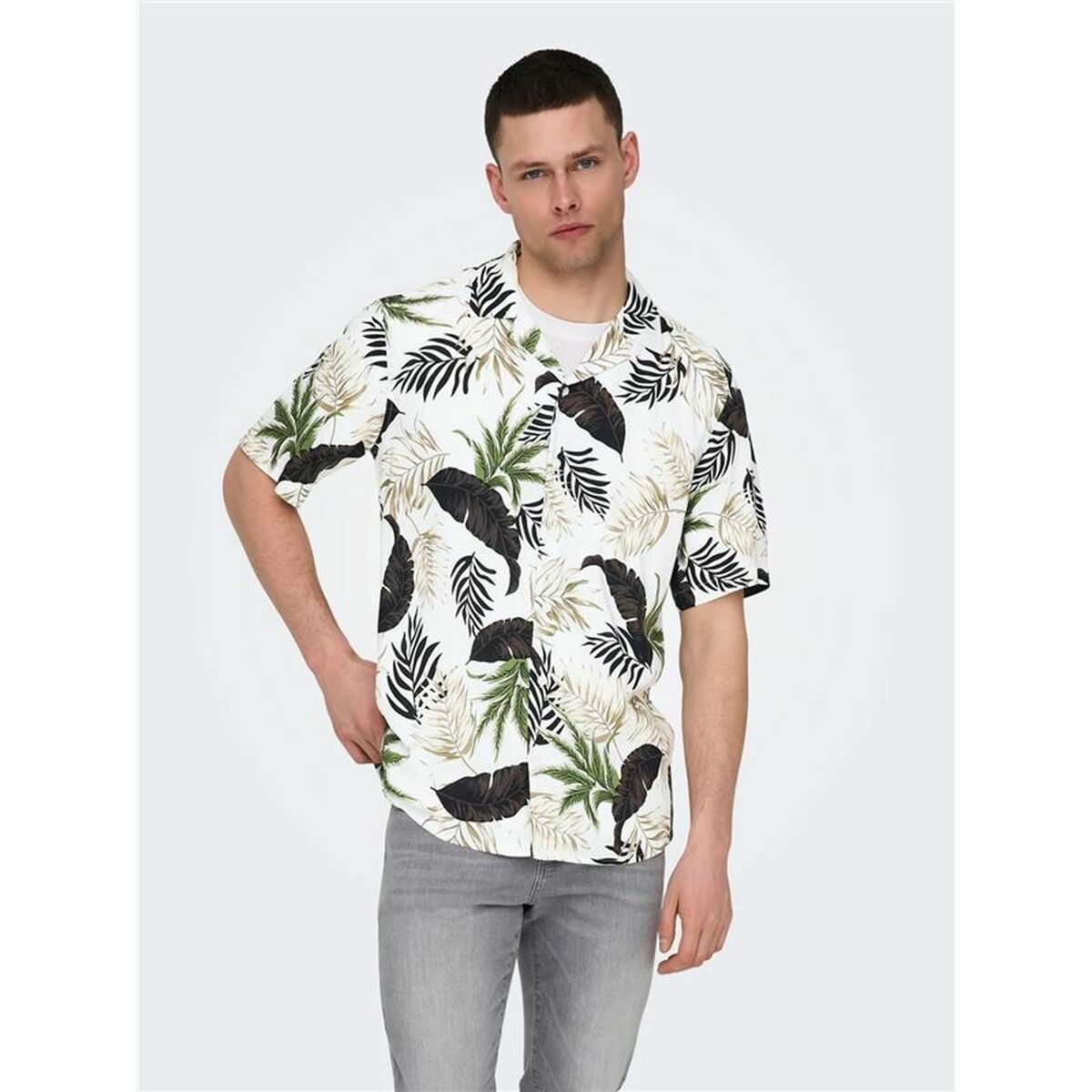 Skjorta Only & Sons Cuba Casual Kort slang - 7