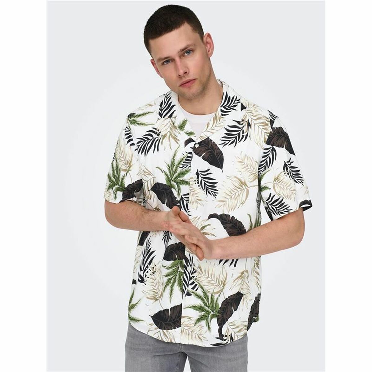 Skjorta Only & Sons Cuba Casual Kort slang - 5