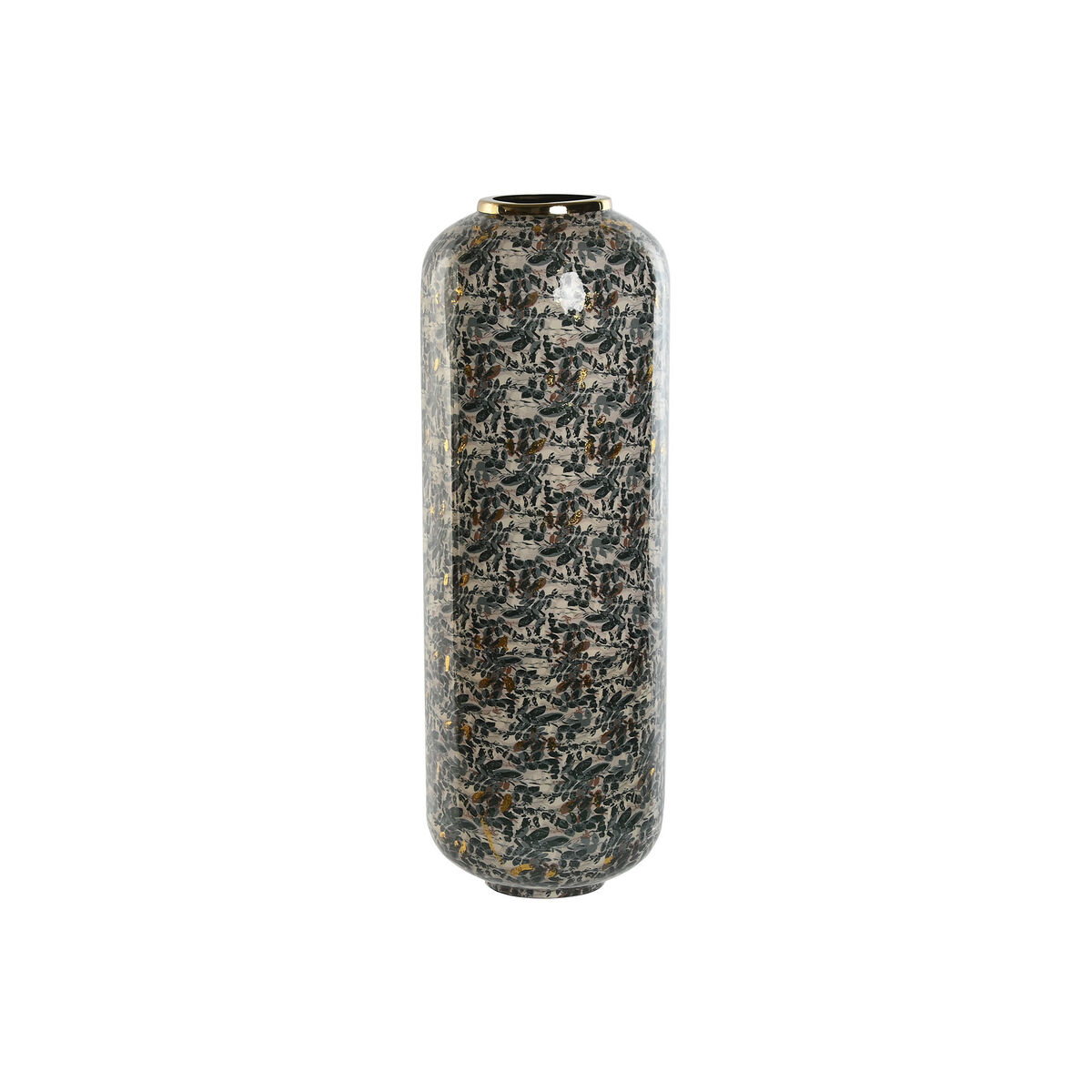 Vas Home ESPRIT Grön Gyllene Metall 25 x 25 x 69 cm