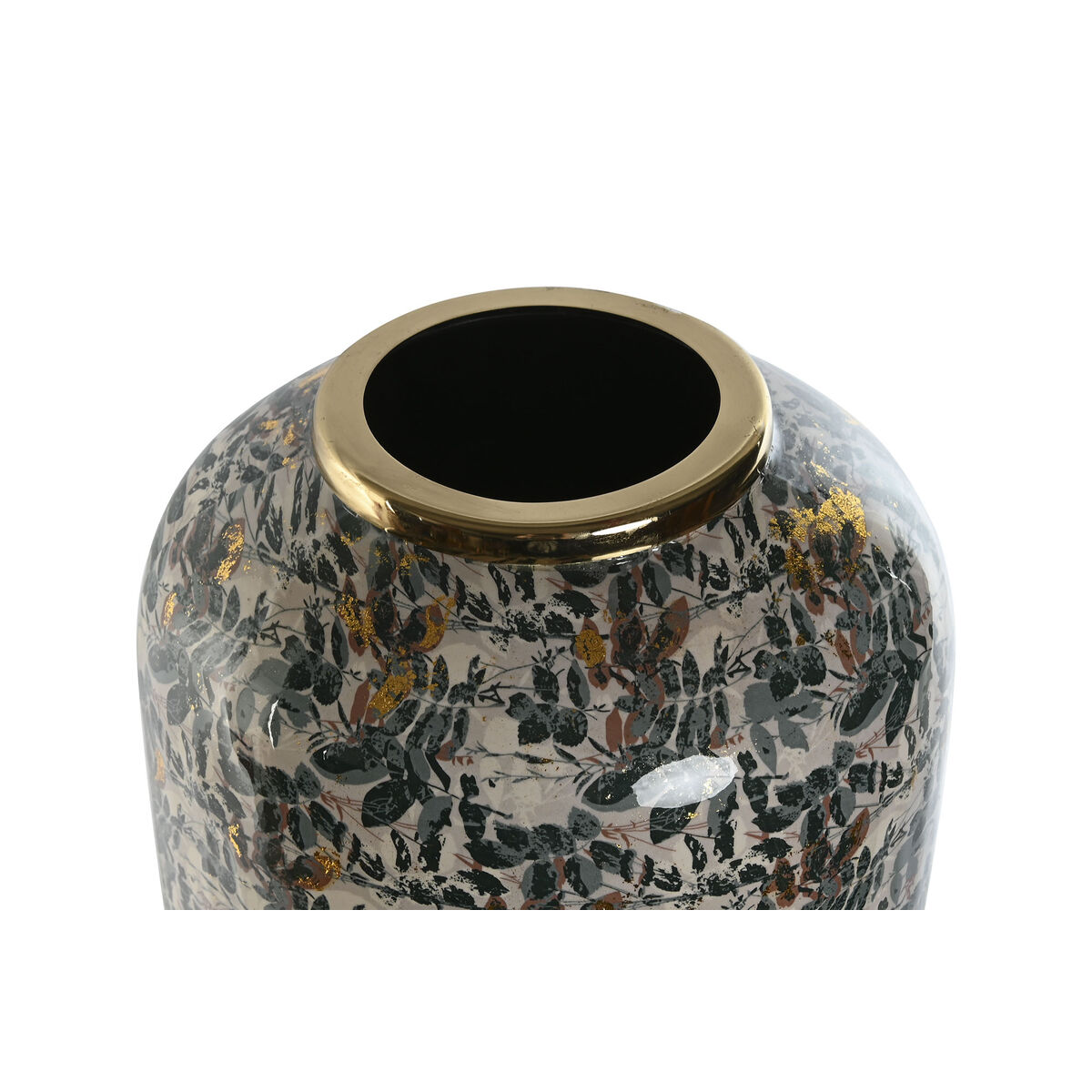 Vas Home ESPRIT Grön Gyllene Metall 25 x 25 x 69 cm - 2