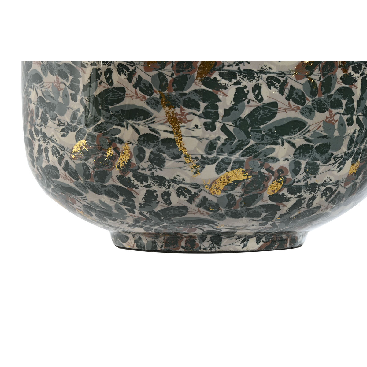 Vas Home ESPRIT Grön Gyllene Metall 25 x 25 x 69 cm - 3