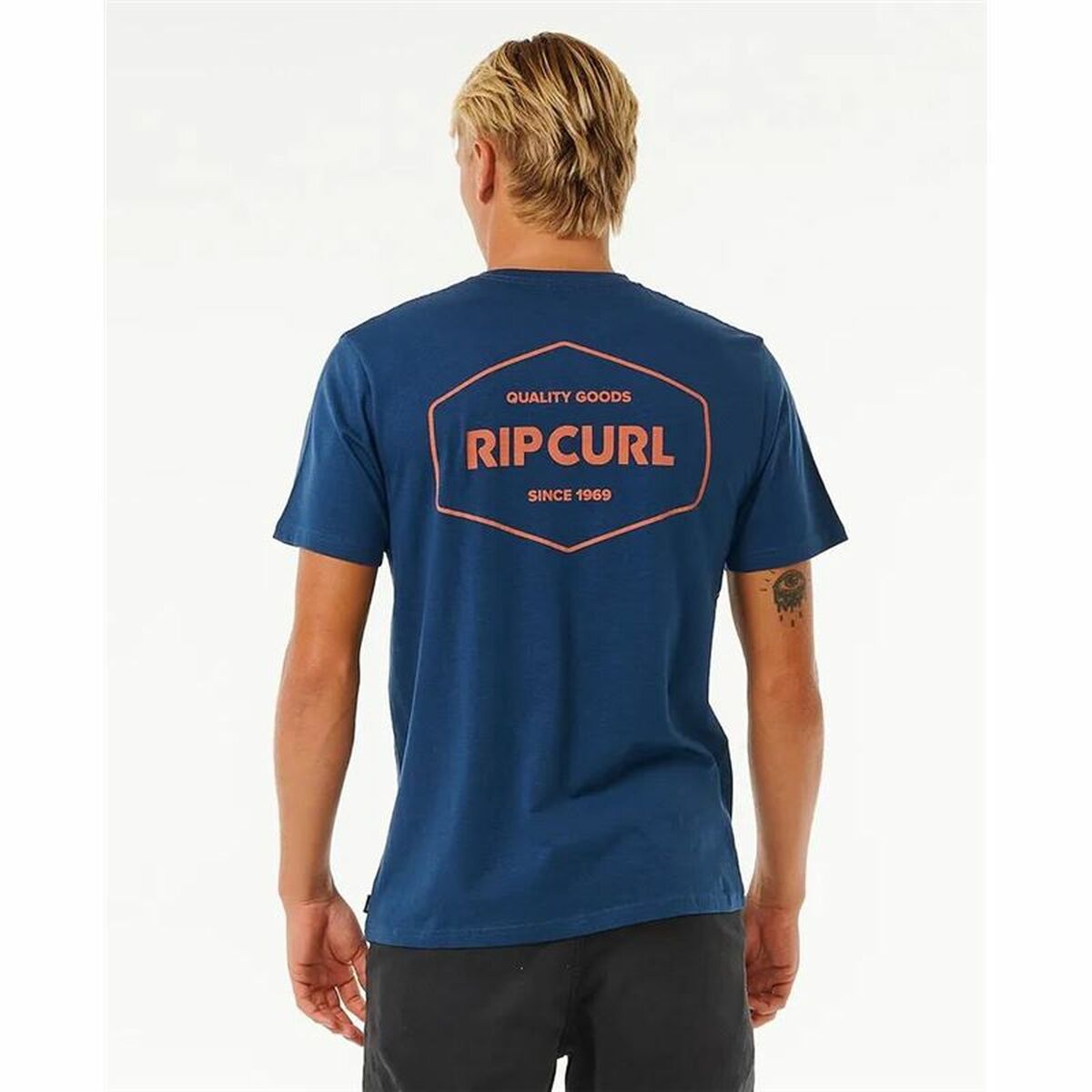 T-shirt med kortärm Herr Rip Curl Stapler  Blå - 2