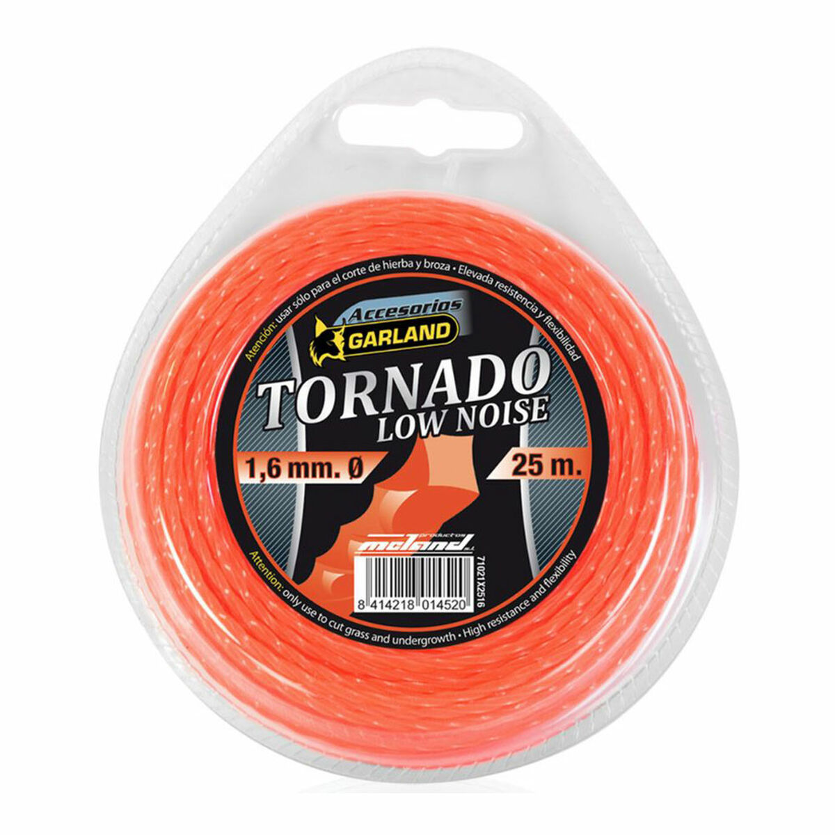 Tråd till trimmer Garland Tornado X 71021X2516 25 m 1,6 mm Låg bullernivå - 2