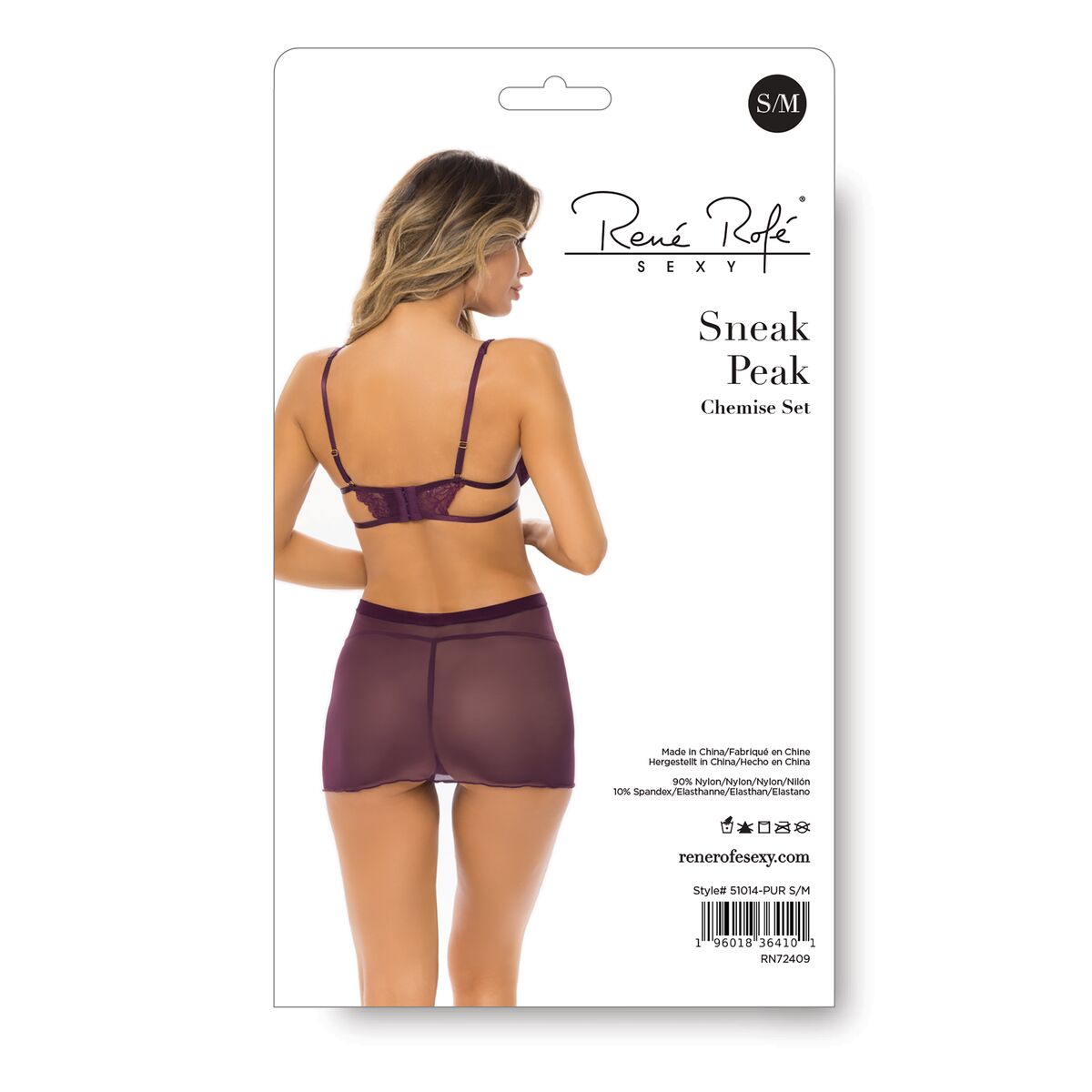morgonrock René Rofé Purpur S/M - 2