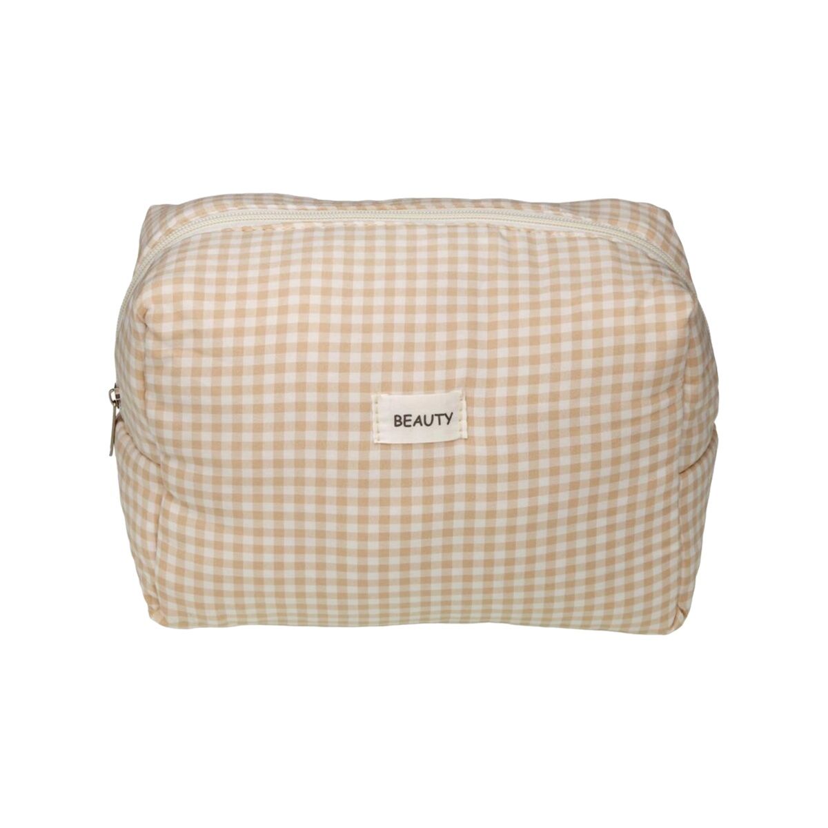 Resenecessär Versa Vichy Beige Polyester 12 x 16 x 24 cm - 2