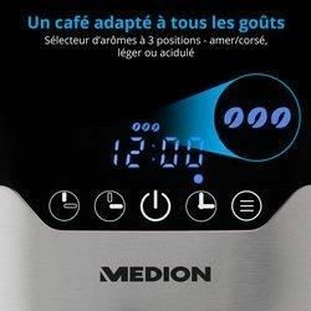 Kaffebryggare Medion 900 W 1,2 L - 5