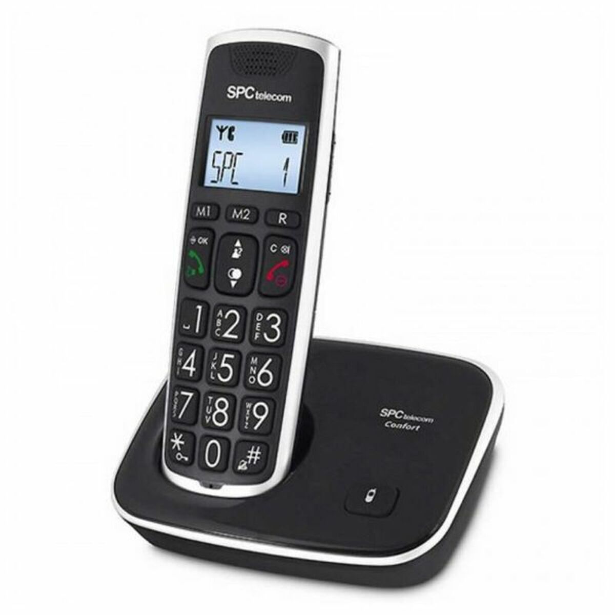 Trådlös Telefon Telecom 7608N DECT Svart