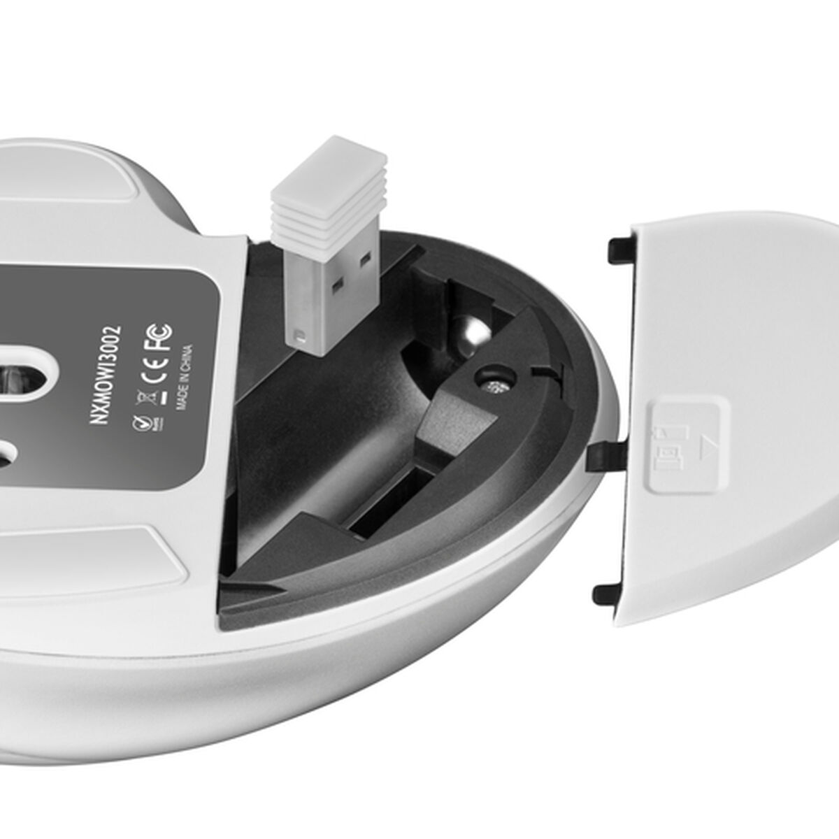 Trådlös Mus Nilox NXMOWI3002 Vit 3200 DPI - 2