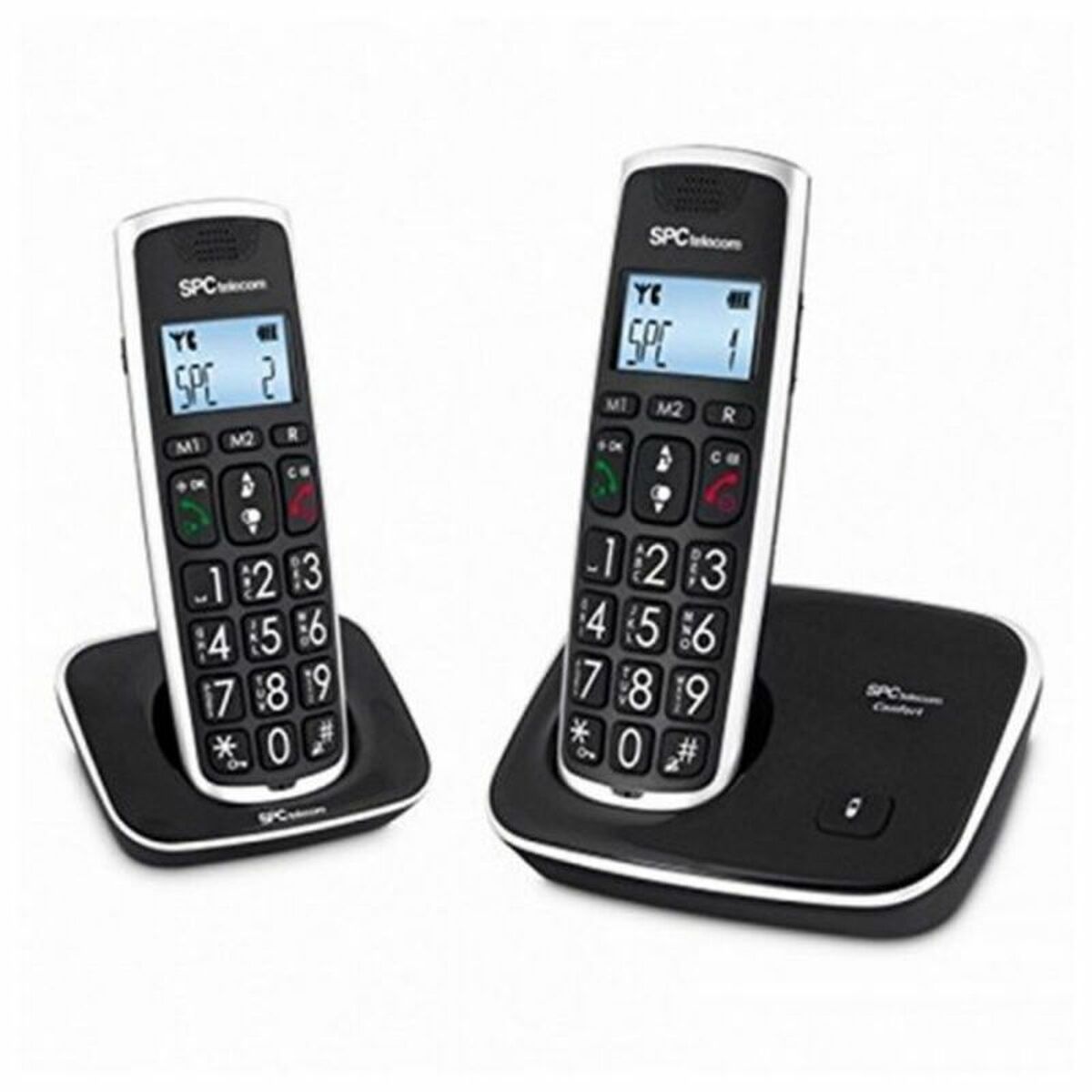 Trådlös Telefon Telecom 7609N (2 pcs) Svart