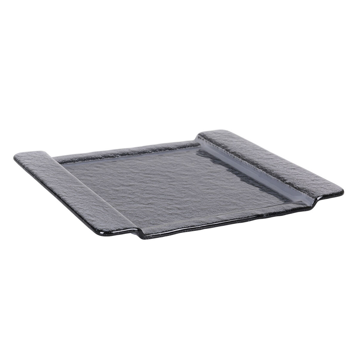 Bricka Inde Svart Glas 32,5 x 26,5 cm - 2