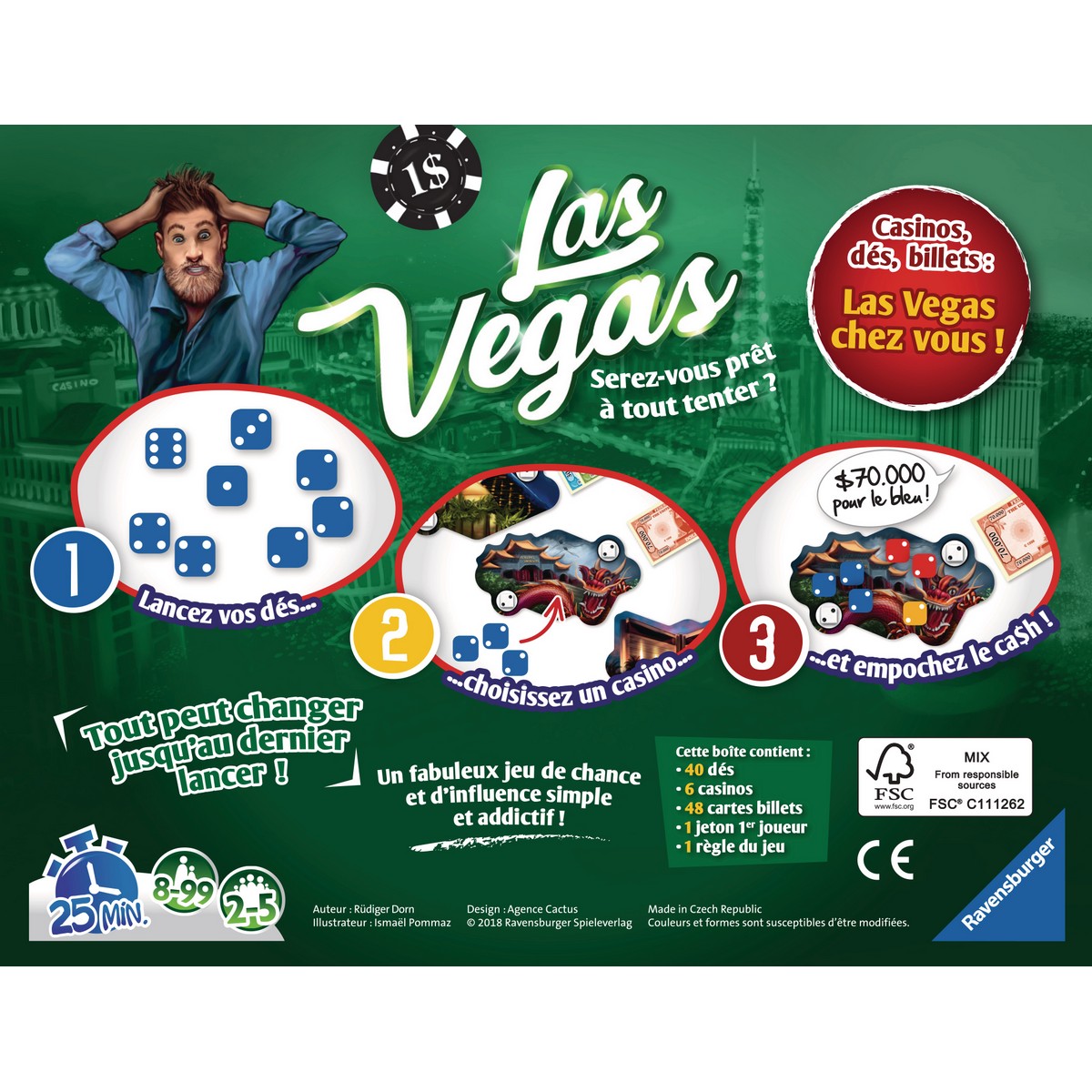 Sällskapsspel Ravensburger Las Vegas FR (Franska) - 5