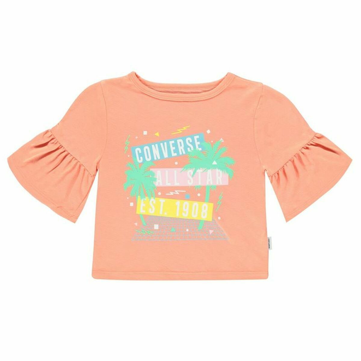 Barn T-shirt med kortärm Converse  Ruffle  Lax