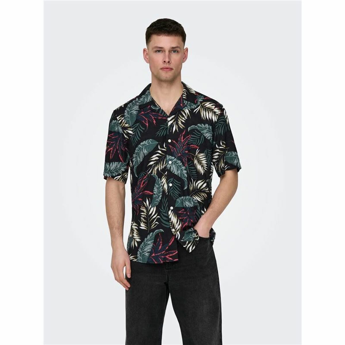 Skjorta Only & Sons Cuba Casual Kort slang - 6