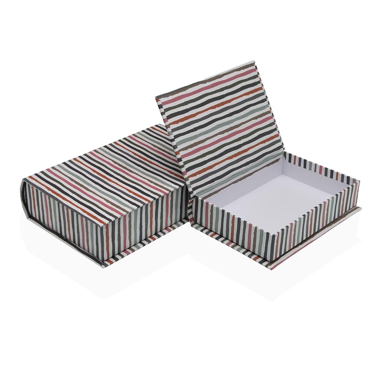 Dekorationslåda Versa Kanvas Trä MDF Boken - 2