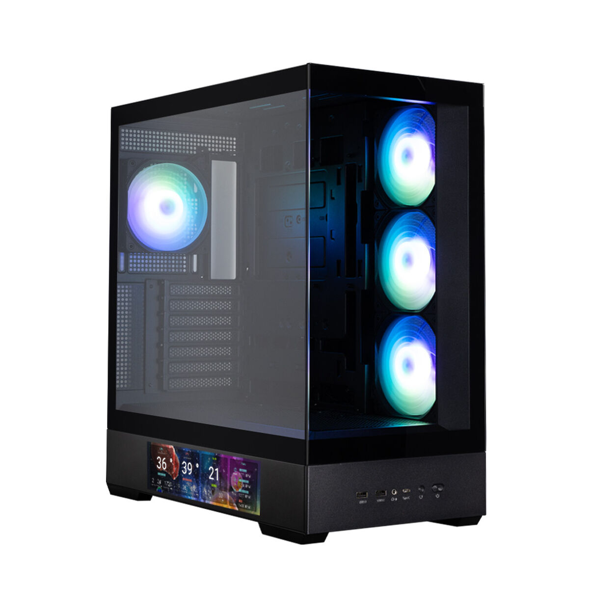 ATX Semitorn Zalman P40 DS BLACK Svart - 2