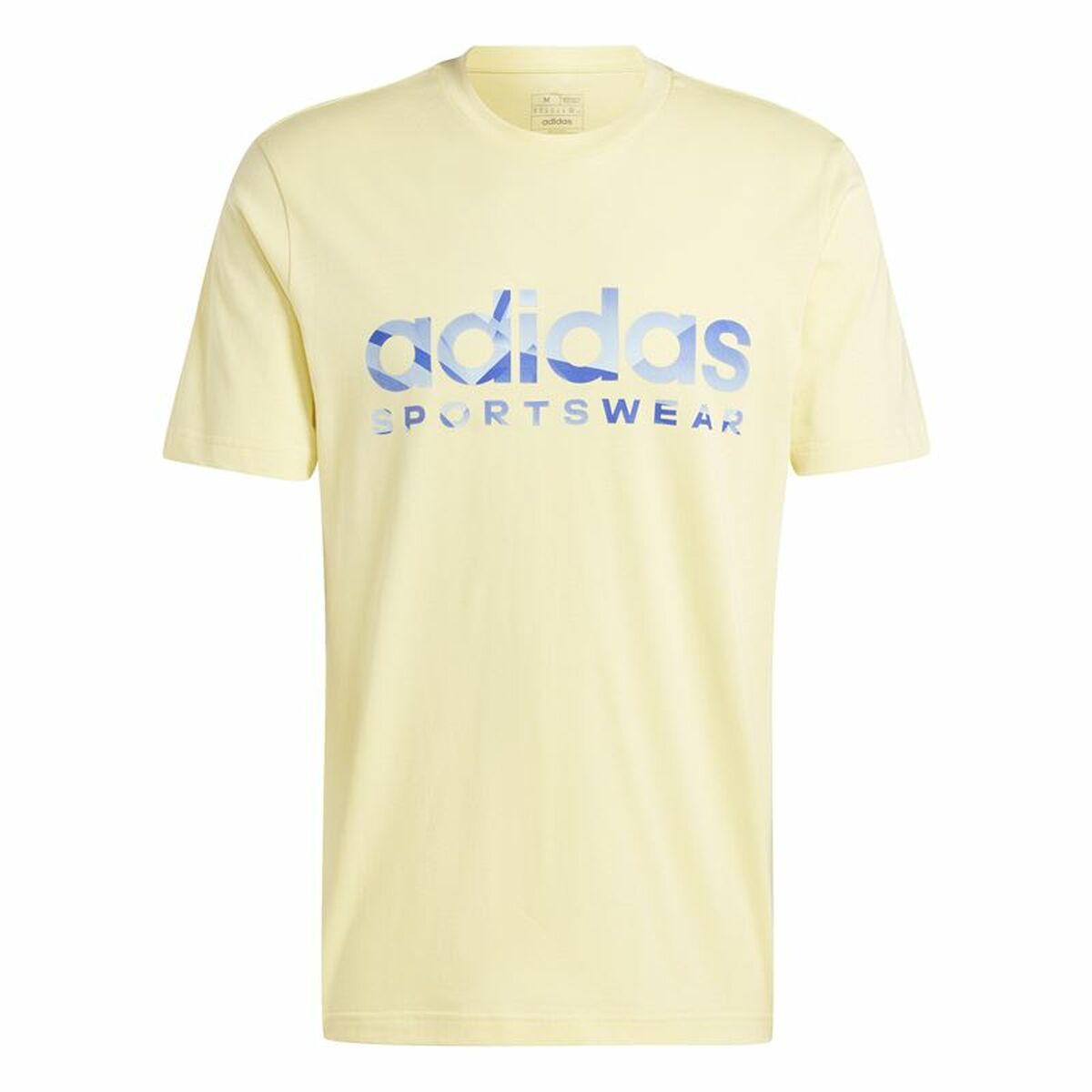 T-shirt med kortärm Herr Adidas House Of Tiro Summer Linear Graphic Gul