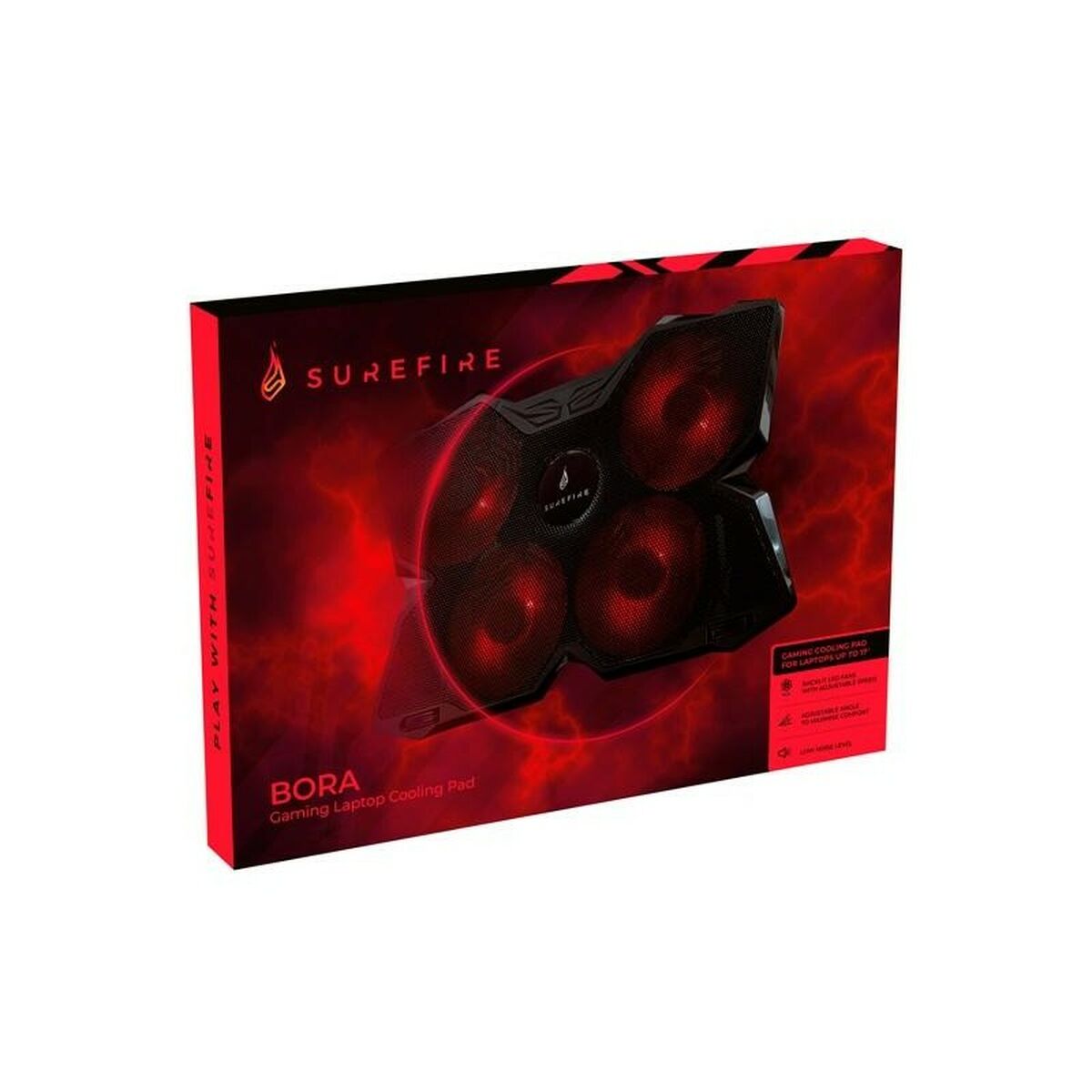 Kylplatta Gaming till laptop Verbatim Surefire Bora Svart - 3
