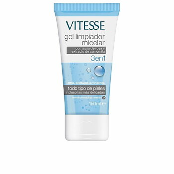 Rengörande ansiktsgel Vitesse Gel Limpiador Micelar 150 ml Kamomill Rosenvatten 3 i 1