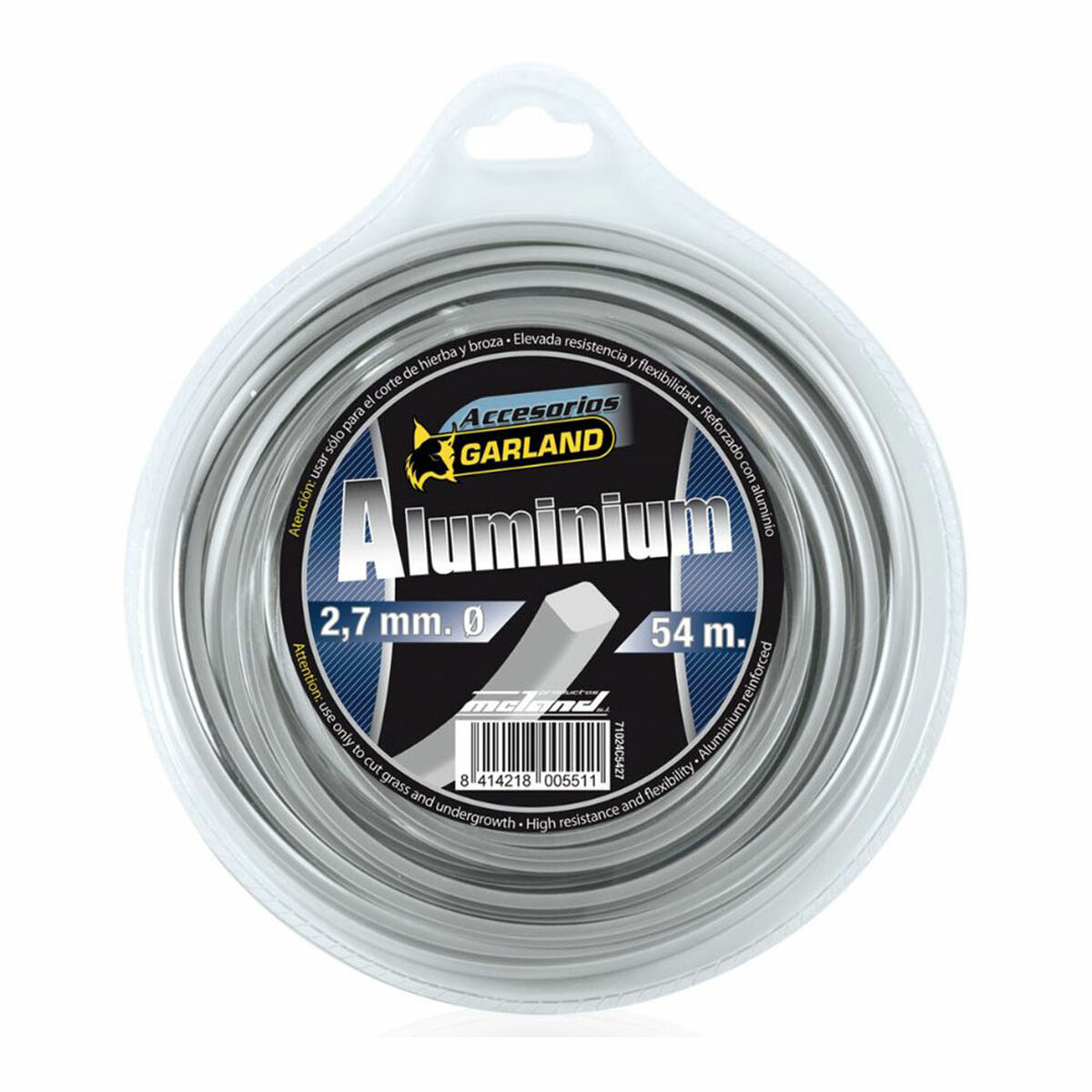 Tråd till trimmer Garland C 71024C5427 Aluminium 54 m 2,7 mm