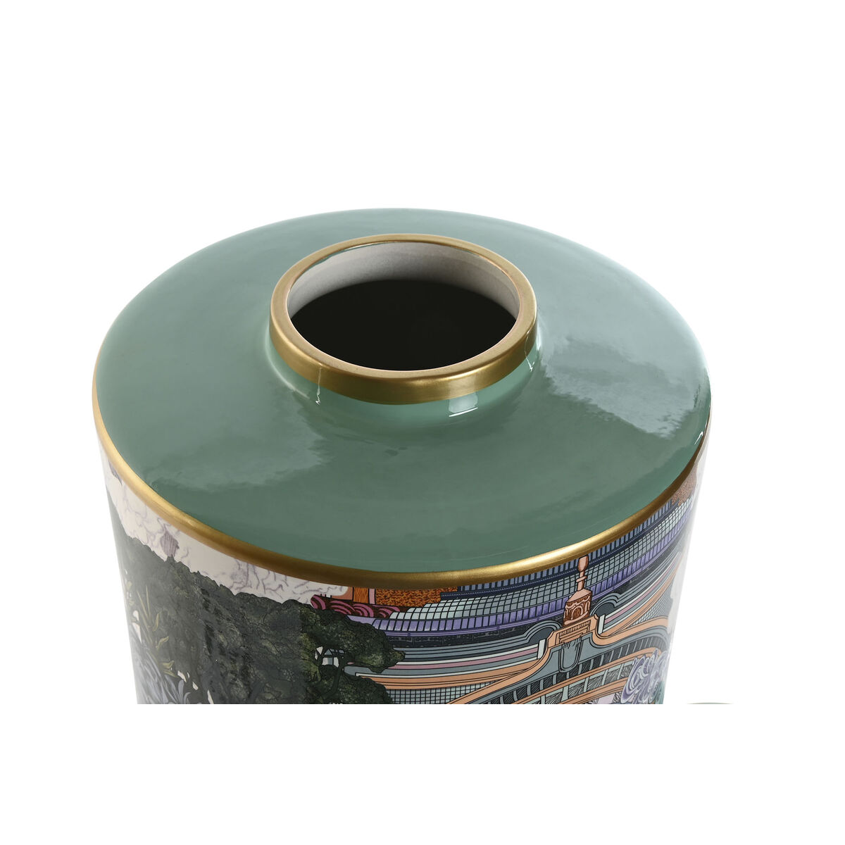 Vas Home ESPRIT Multicolour Porslin 21 x 21 x 35,5 cm - 3