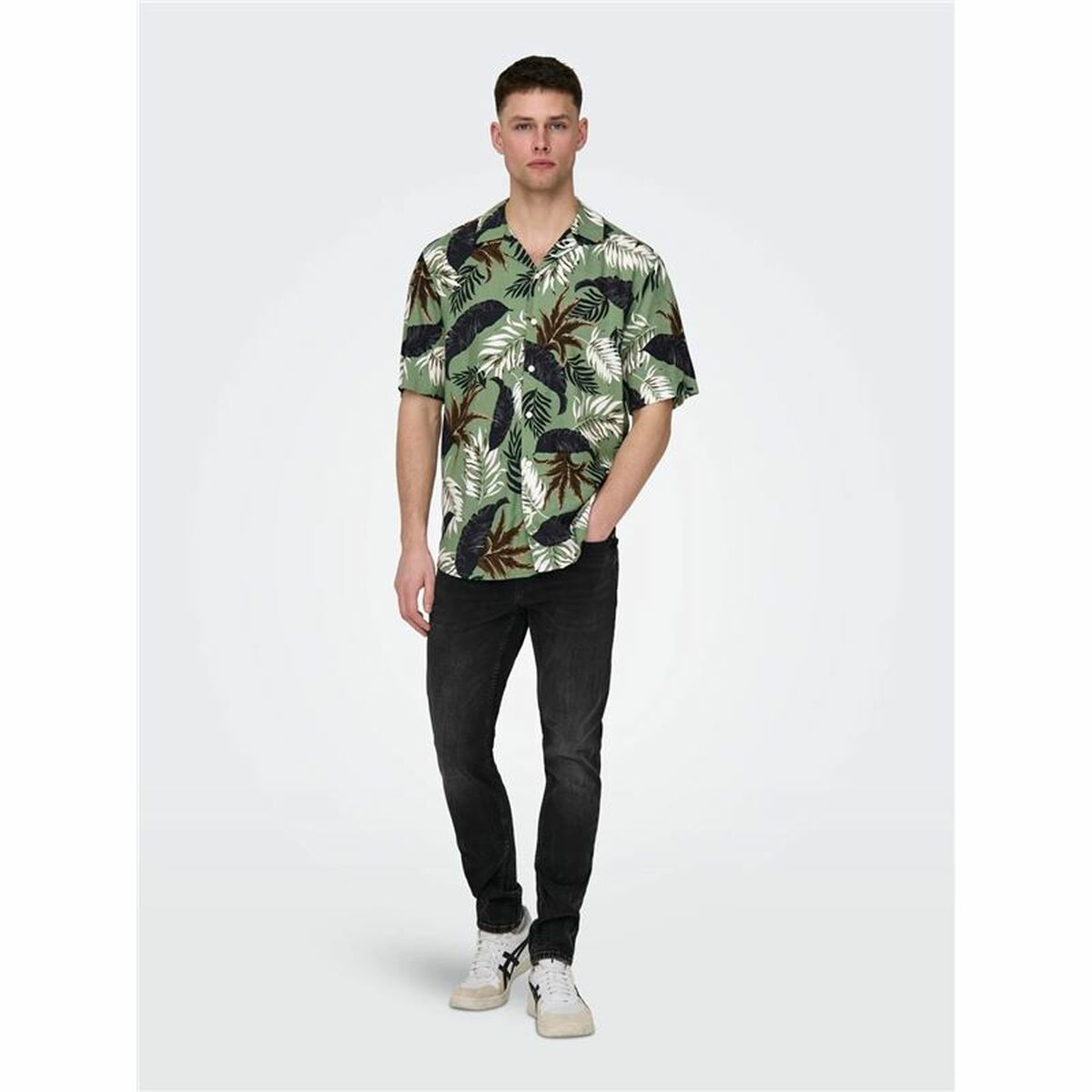 Skjorta Only & Sons Cuba Casual Kort slang - 5