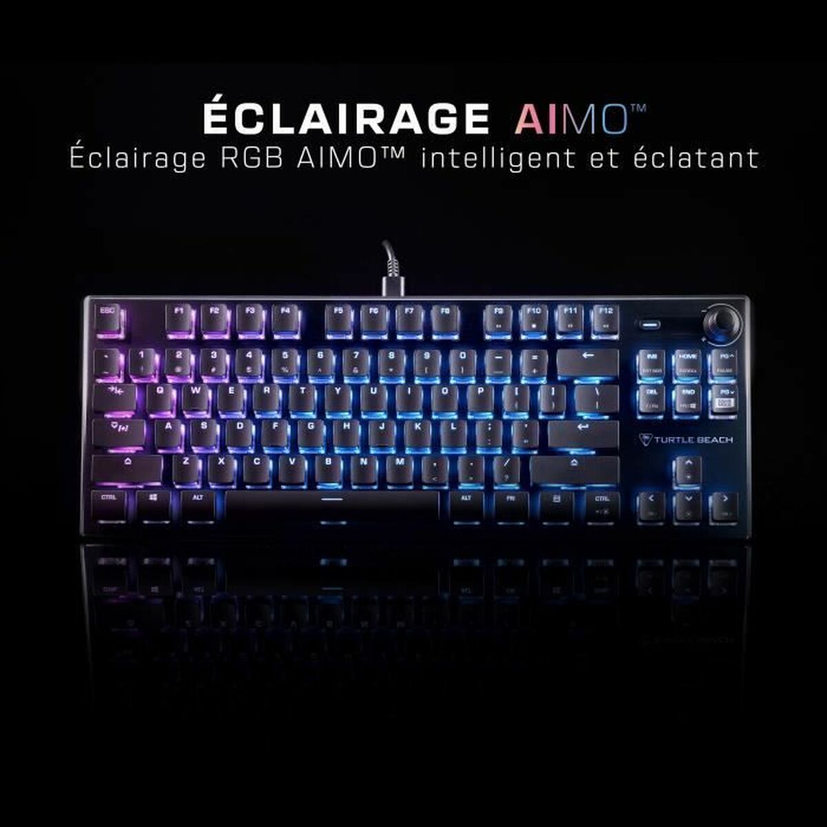 Tangentbord Turtle Beach Vulcan TKL Svart Franska AZERTY - 5