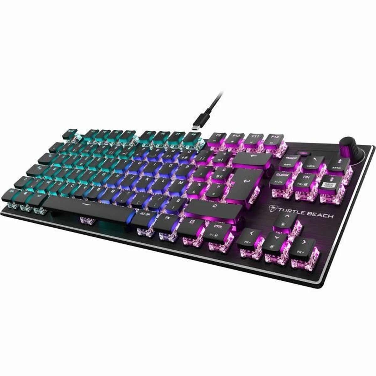 Tangentbord Turtle Beach Vulcan TKL Svart Franska AZERTY - 2