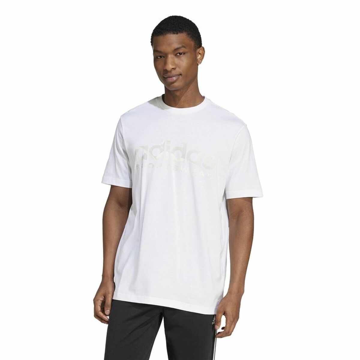 T-shirt med kortärm Herr Adidas House Of Tiro Summer Linear Graphic Vit - 2