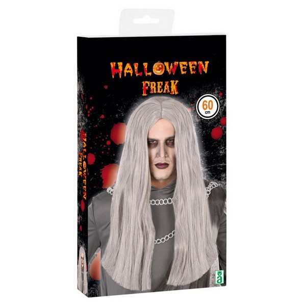 Peruk till Halloween Grå - 2