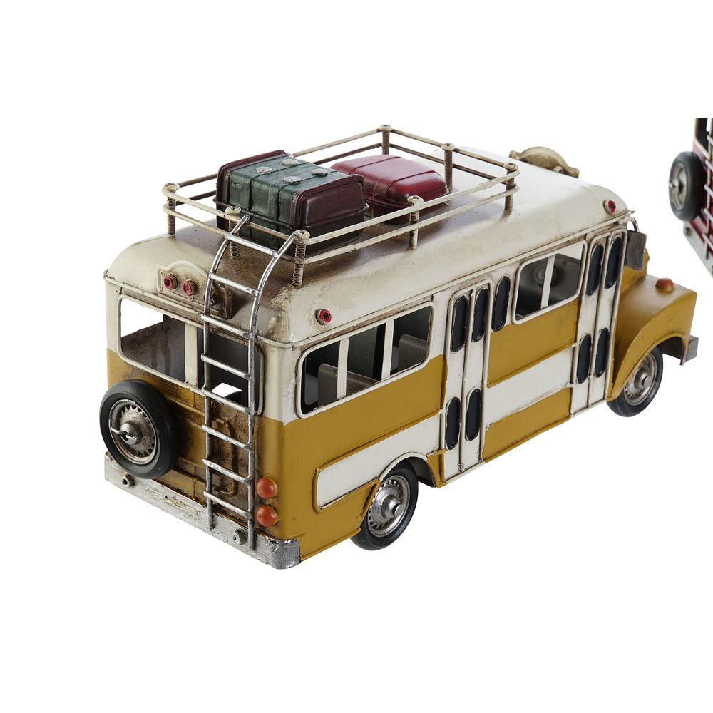 Fordon DKD Home Decor MO-190512 Buss 32 x 13 x 17 cm Vintage (2 antal) - 2