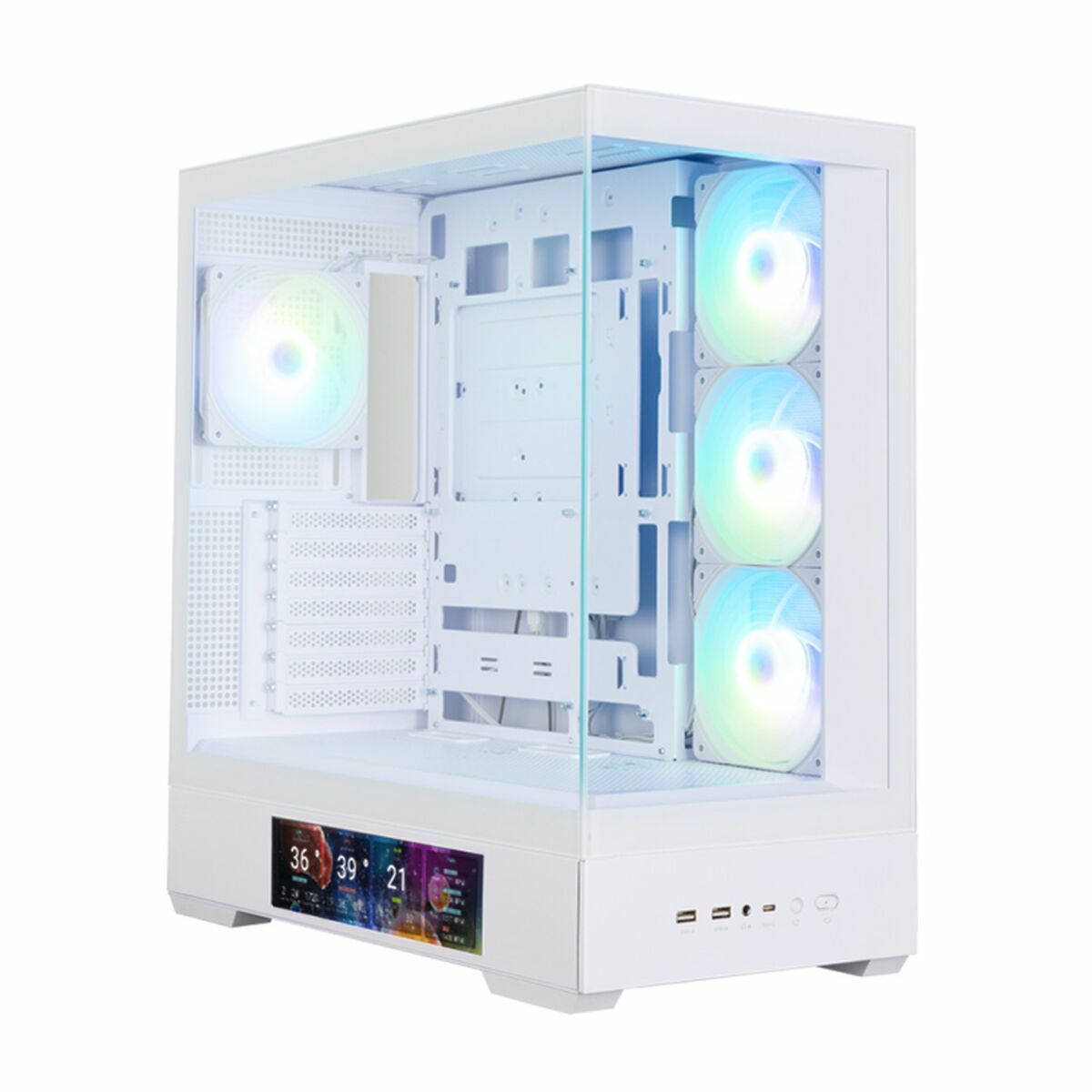 ATX Semitorn Zalman P40 DS WHITE Vit