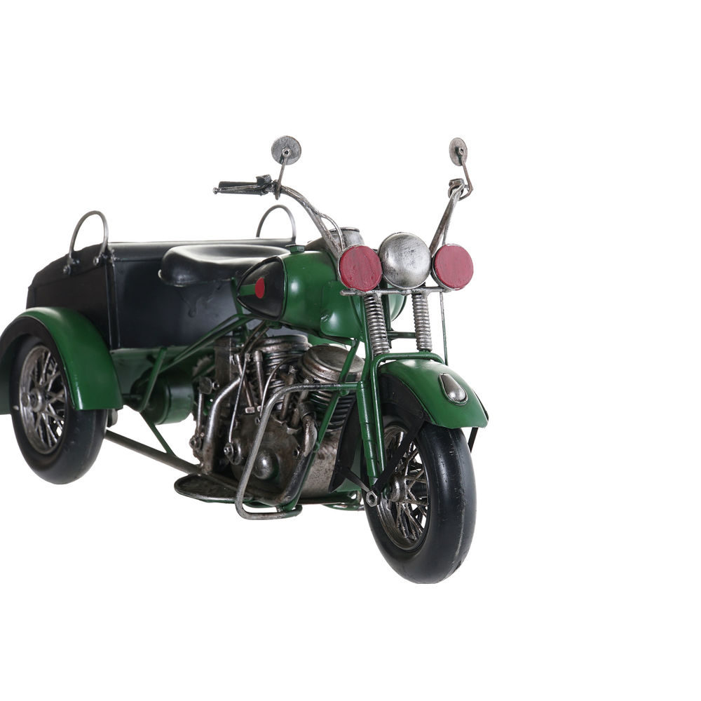 Prydnadsfigur DKD Home Decor Svart Grön Motorcykel Vintage 16 x 37 x 19 cm (2 antal) (1 antal) - 2
