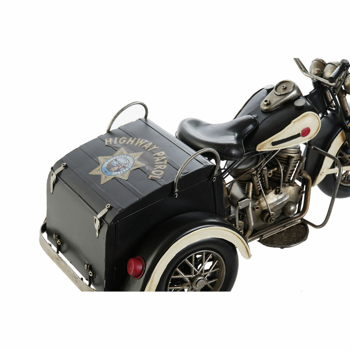 Prydnadsfigur DKD Home Decor Svart Grön Motorcykel Vintage 16 x 37 x 19 cm (2 antal) (1 antal) - 5