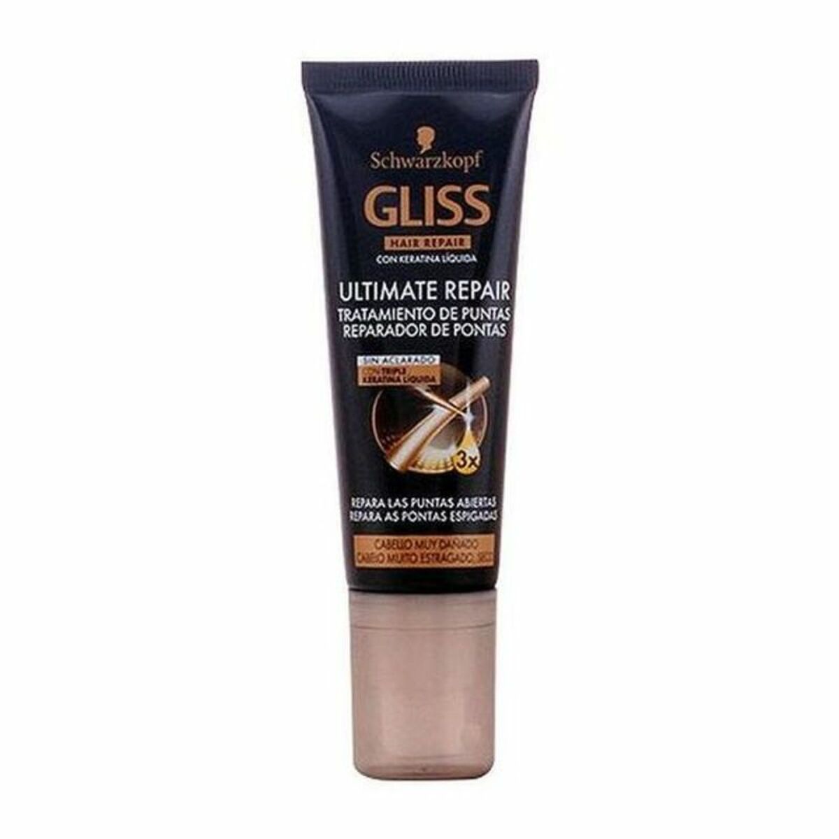 Återuppbyggare för kluvna toppar Schwarzkopf Gliss Ultimate Repair 50 ml